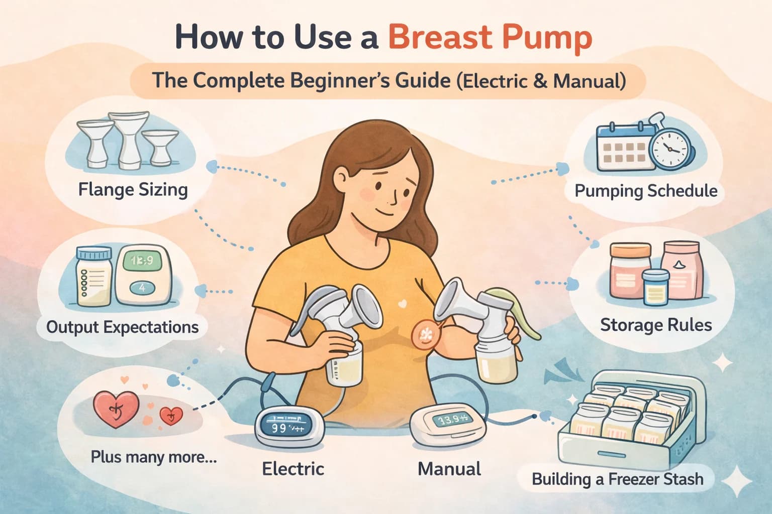 Cách Sử Dụng Máy Hút Sữa: Cẩm Nang Toàn Tập Cho Người Mới Bắt Đầu (Máy Điện & Máy Cầm Tay)