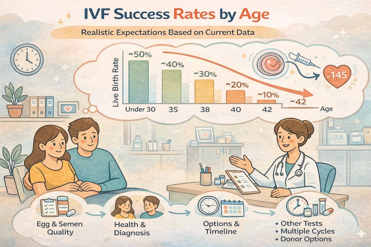 Tỷ Lệ Thành Công Của IVF Theo Độ Tuổi: Những Kỳ Vọng Thực Tế Dựa Trên Dữ Liệu Hiện Tại