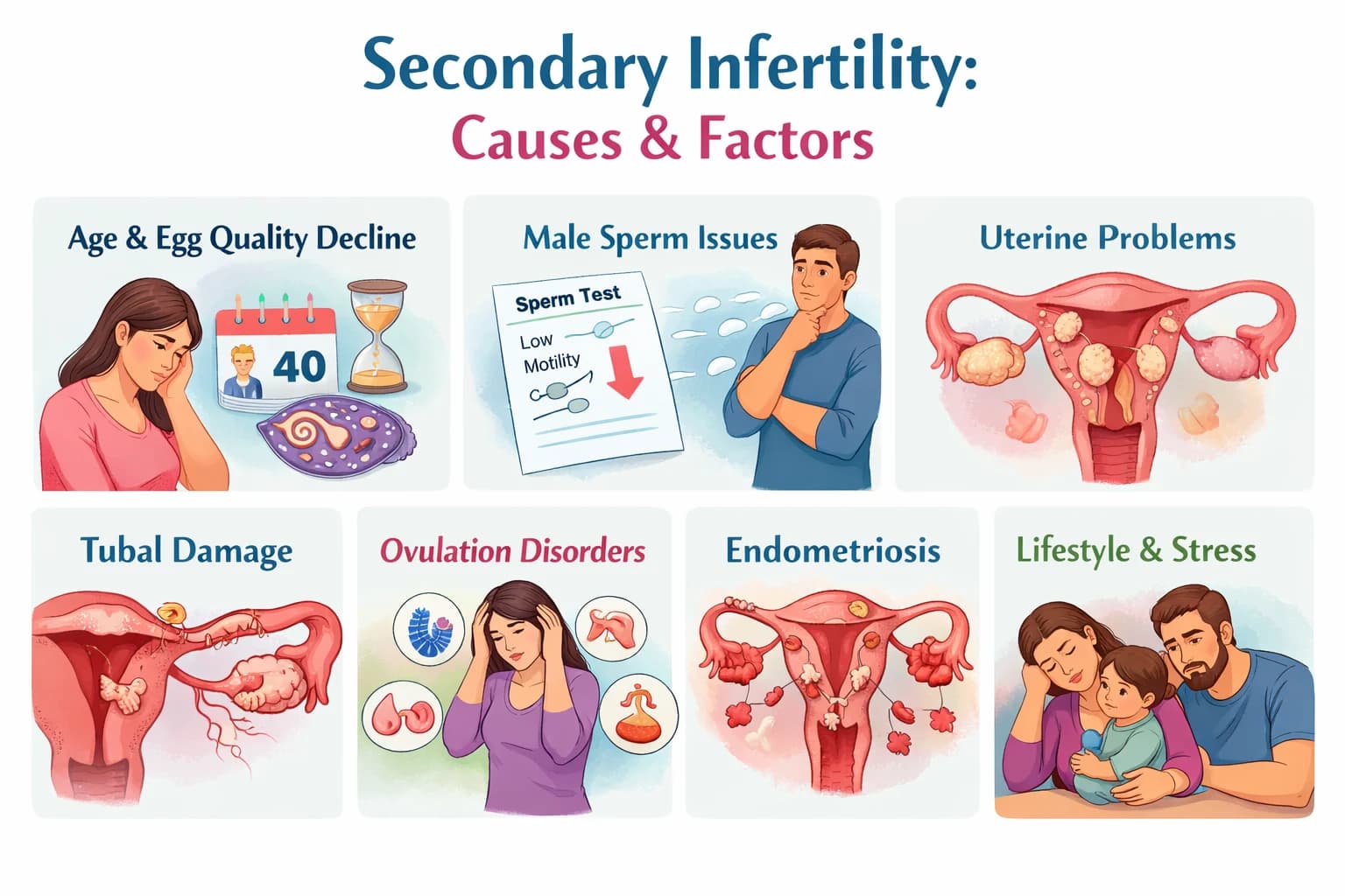 Vô Sinh Thứ Phát: Tại Sao Tôi Không Thể Có Thai Lần Nữa?