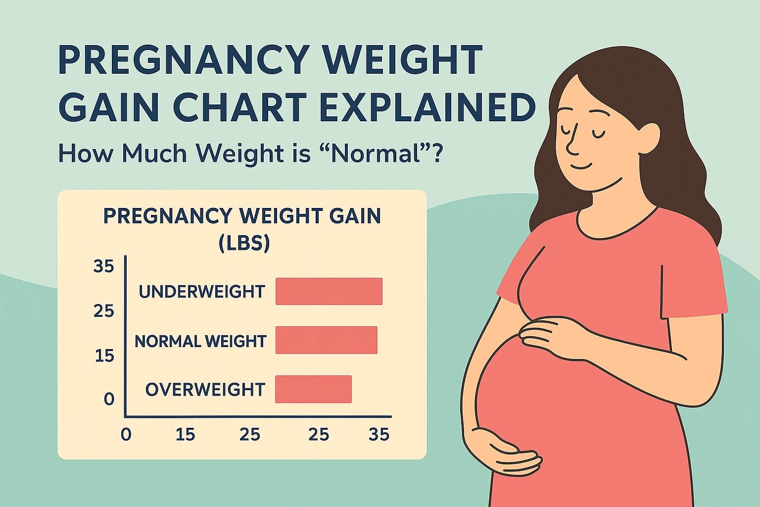 Giải Thích Biểu Đồ Tăng Cân Thai Kỳ: Mức Tăng Cân Bao Nhiêu Là 'Bình Thường'?