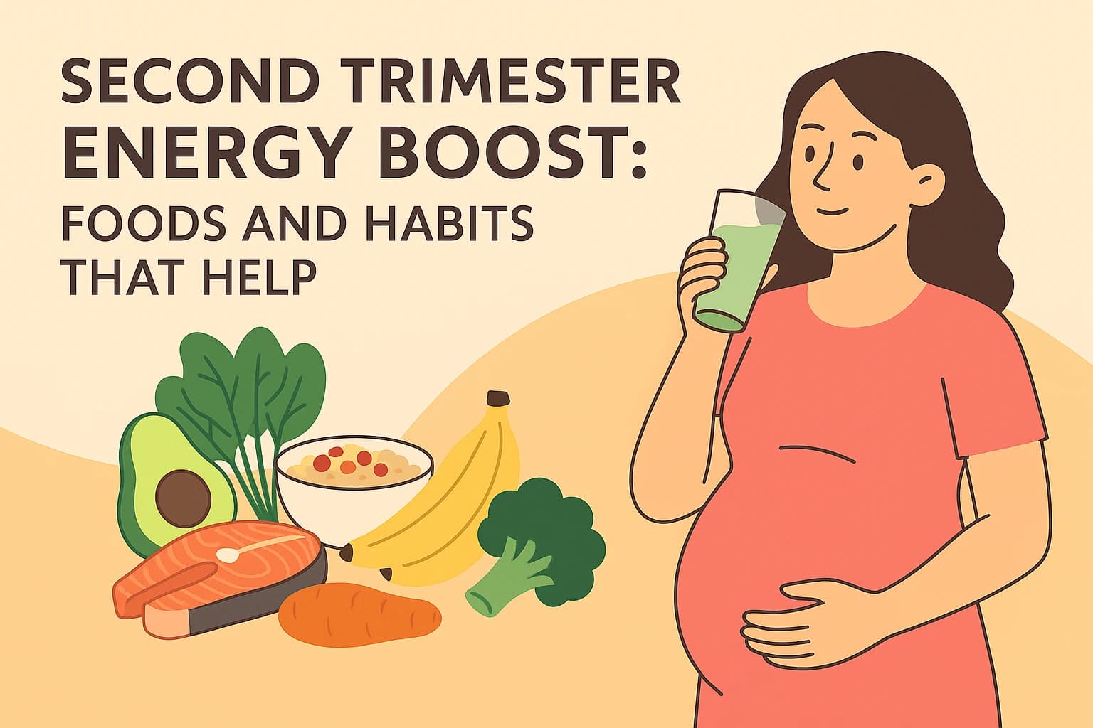Der Energieschub im Zweiten Trimester: 10 Lebensmittel und Gewohnheiten, die Ihnen helfen, aufzublühen