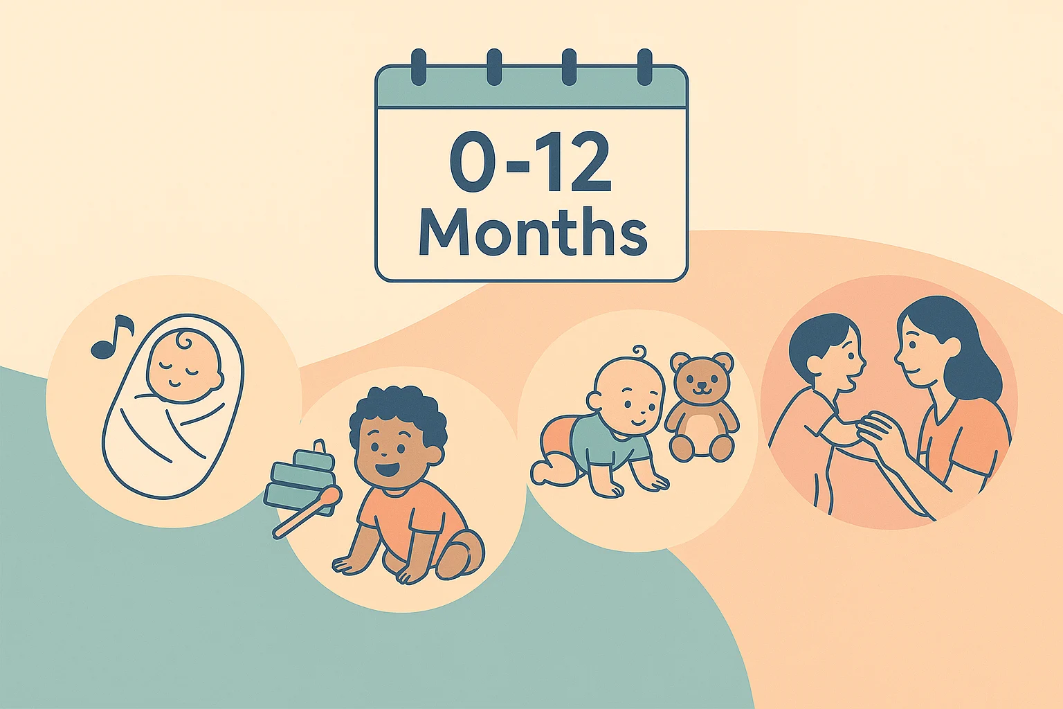 親が知っておくべき0〜12ヶ月の赤ちゃんのマイルストーン