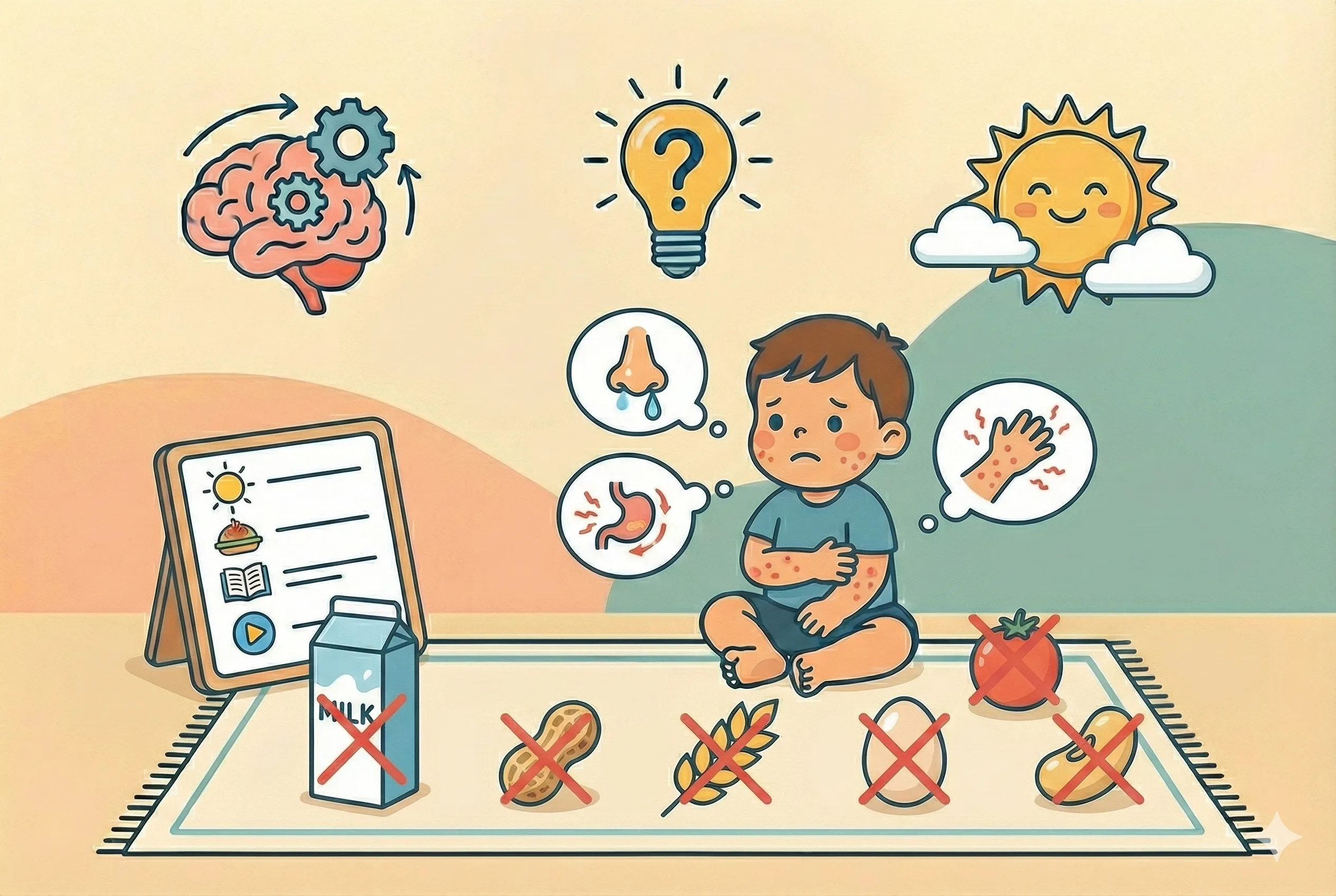 Распространенные аллергии у малышей: симптомы и продукты, которых следует избегать